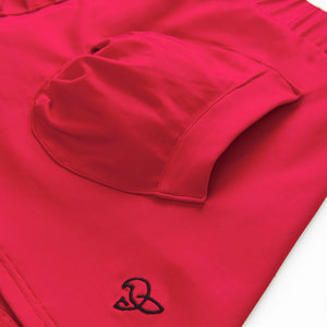 Falda de padel roja con bolsillos